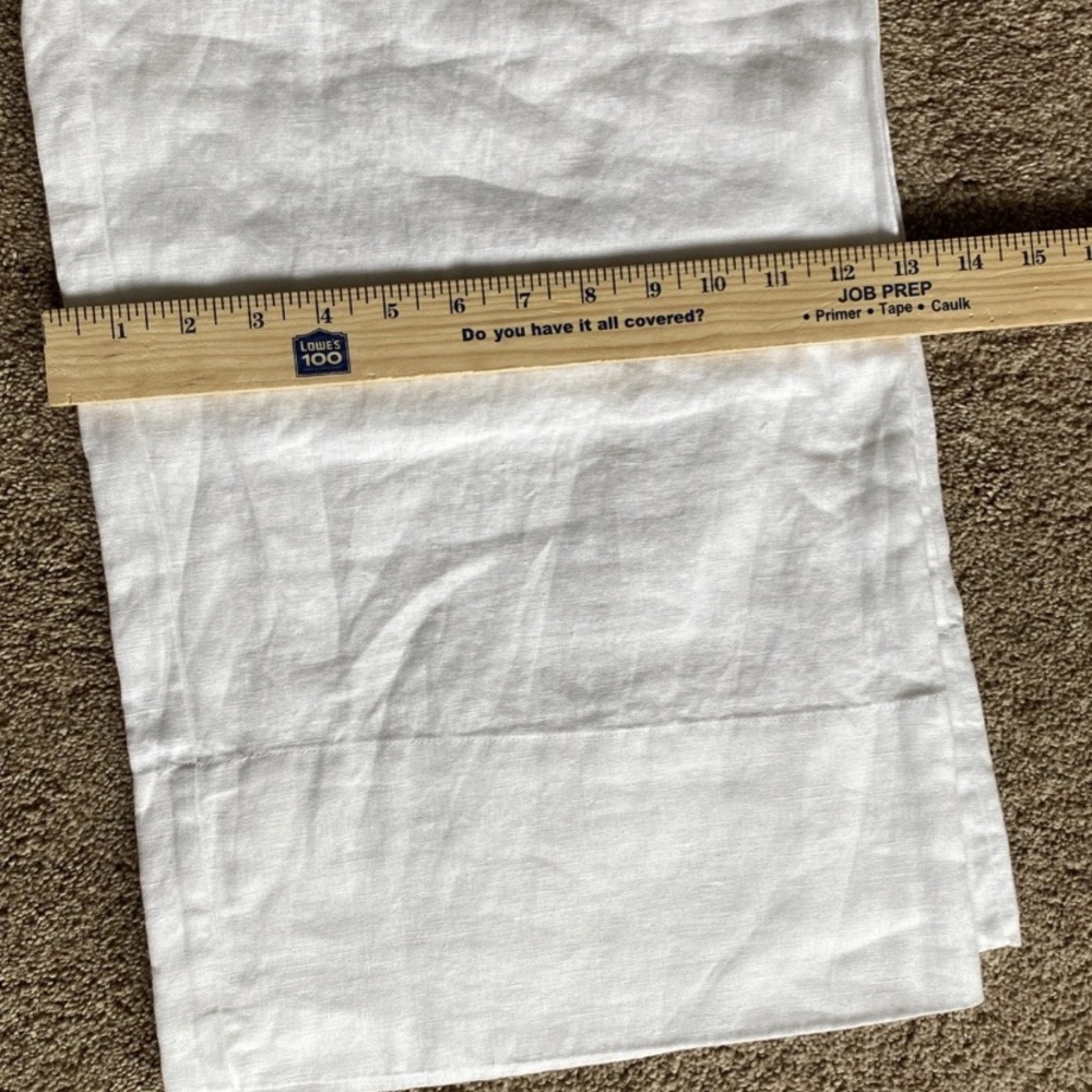 NWT Women’s The Drop Bonni Wide Leg Linen Pants. Size Large. White. Drawstring - Picture 6 of 6